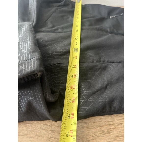 Eddie Bauer W's Size M Black Fleece Lined Softshell Full Zip Jacket Zip Pockets - Picture 14 of 16